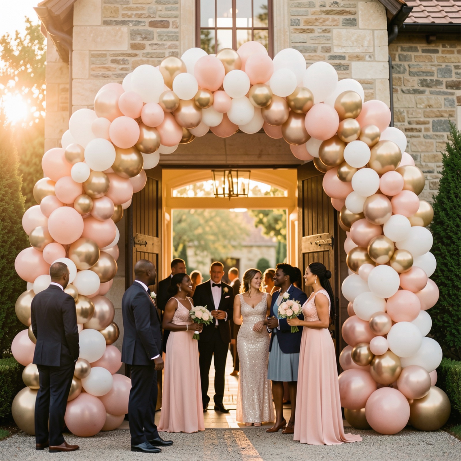 Balloon Bar arch installation