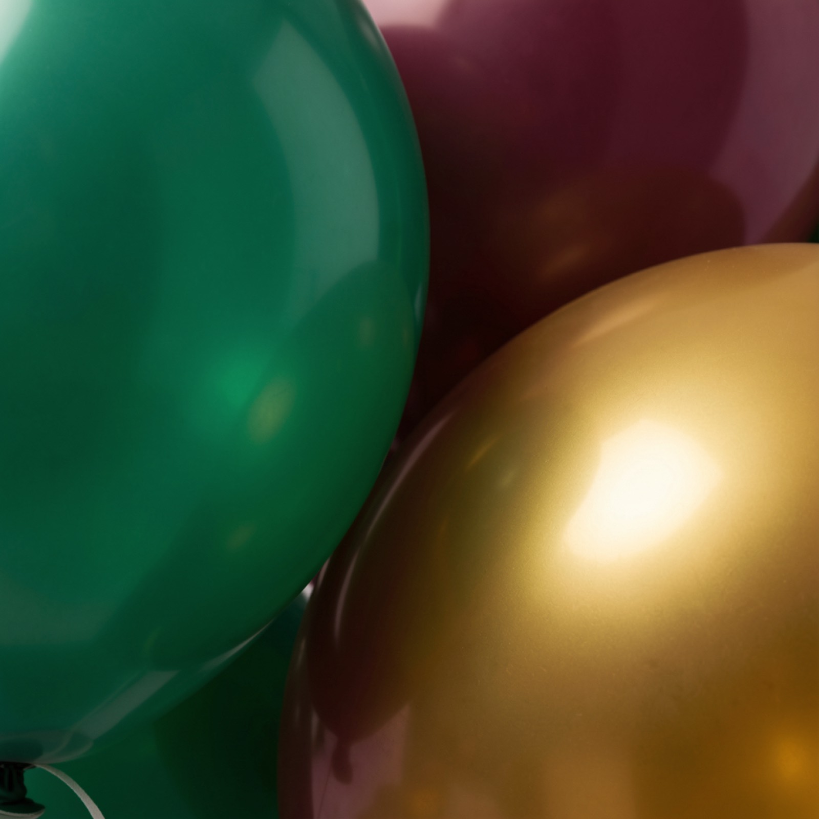 Close-up of a balloon installation