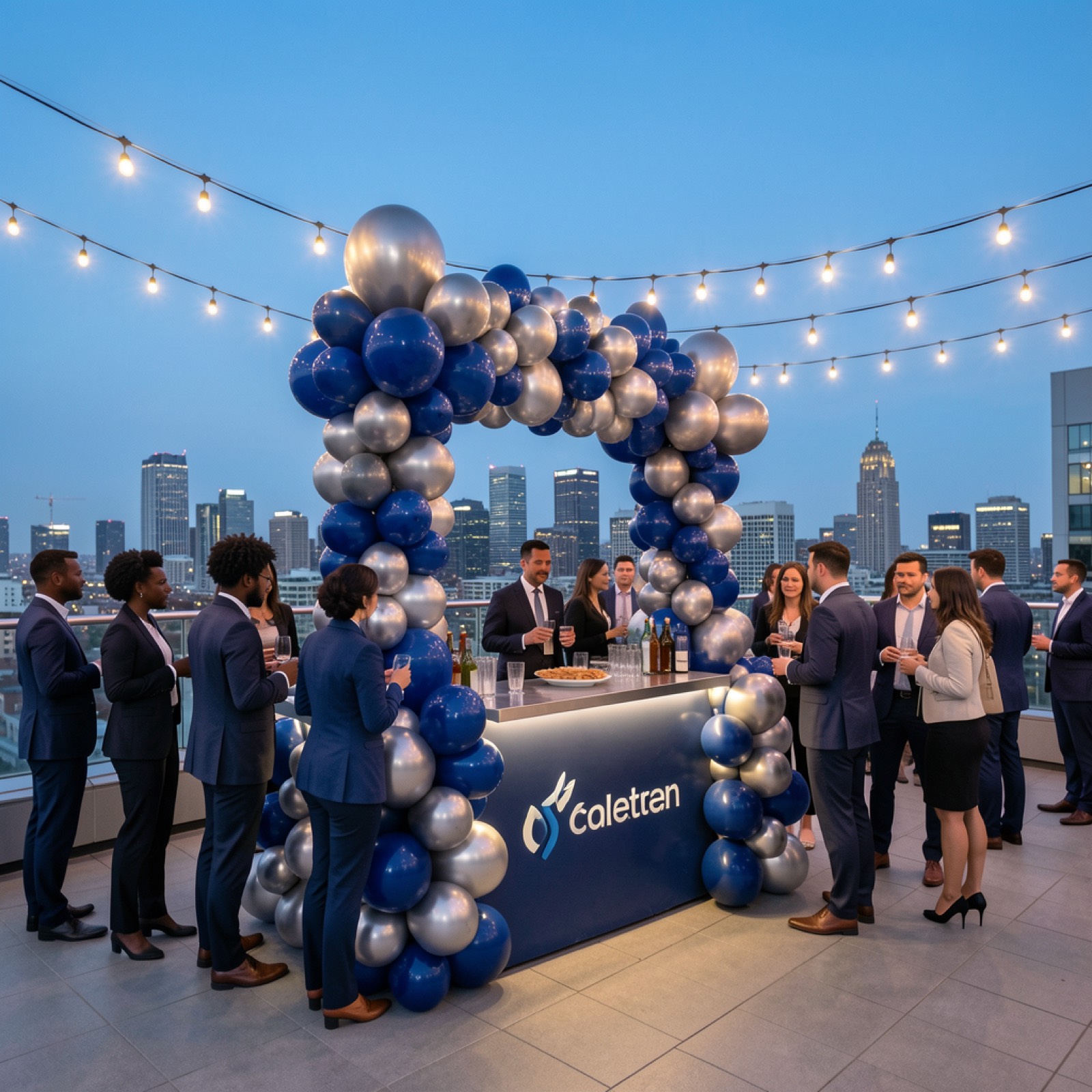 Balloon Bar on a rooftop